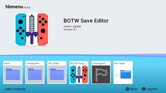 [Switch] BOTW Save Editor (Homebrew App)リリース - さぁ、やり直しっ！